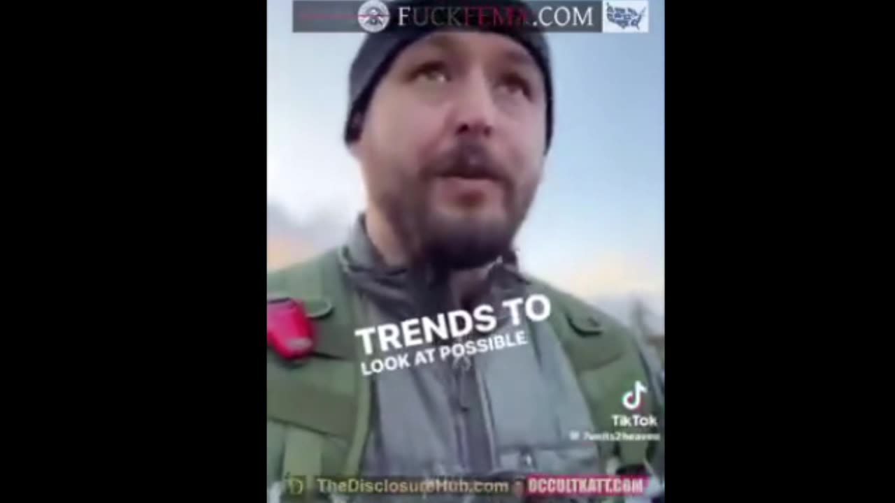 FEMA employee with a message