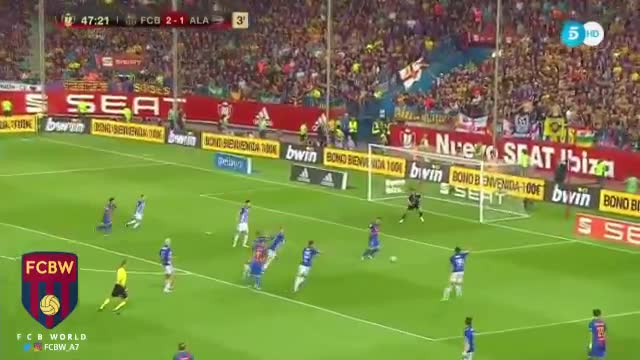 Lionel Messi's amazing assis and Paco's goal