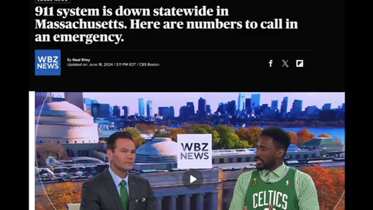 911 DOWN AGAIN IN THE ENTIRE STATE OF MASSACHUSETTS DURING HEATWAVE TEST!