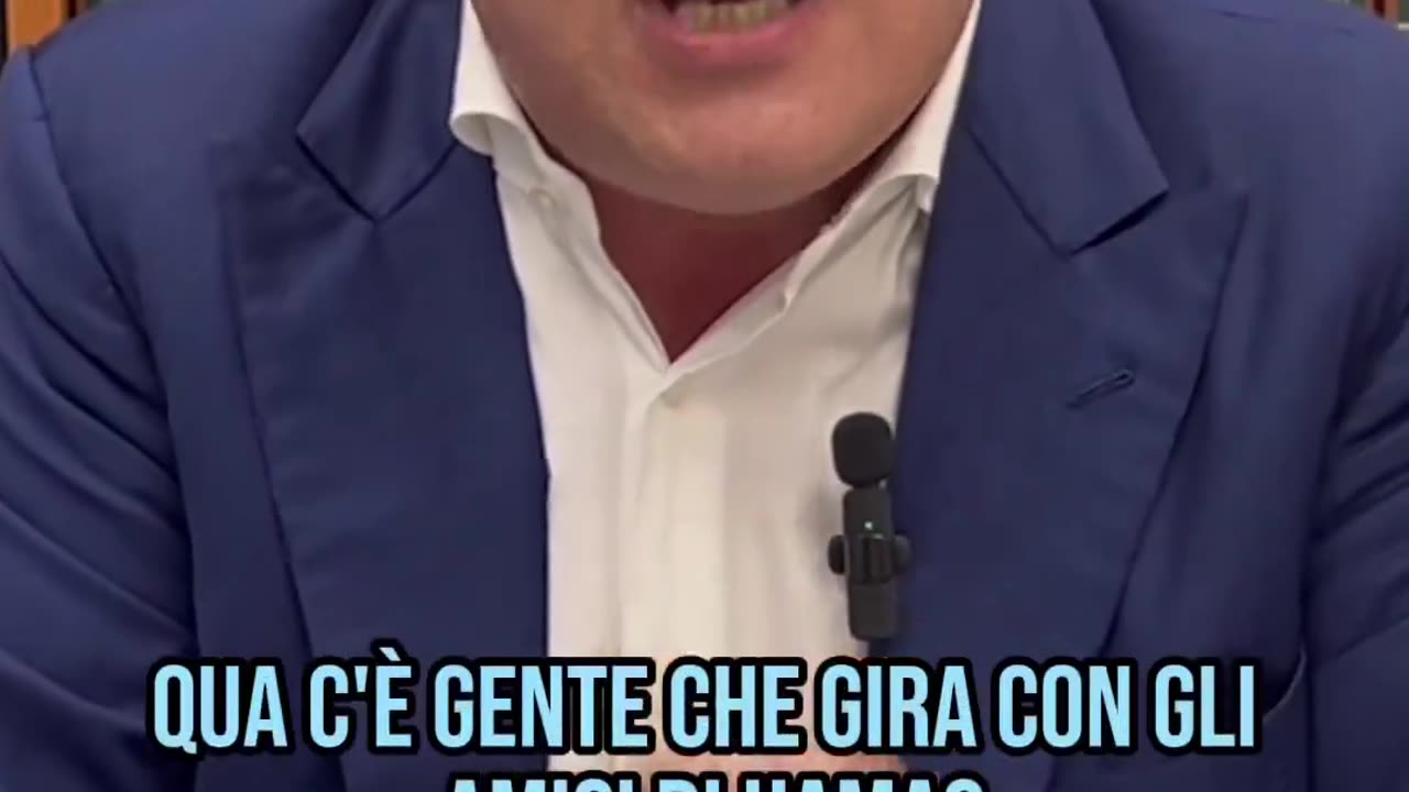 🔵 Tommaso Cerno: «Qua c'è gente che gira con gli amici di Hamas!»