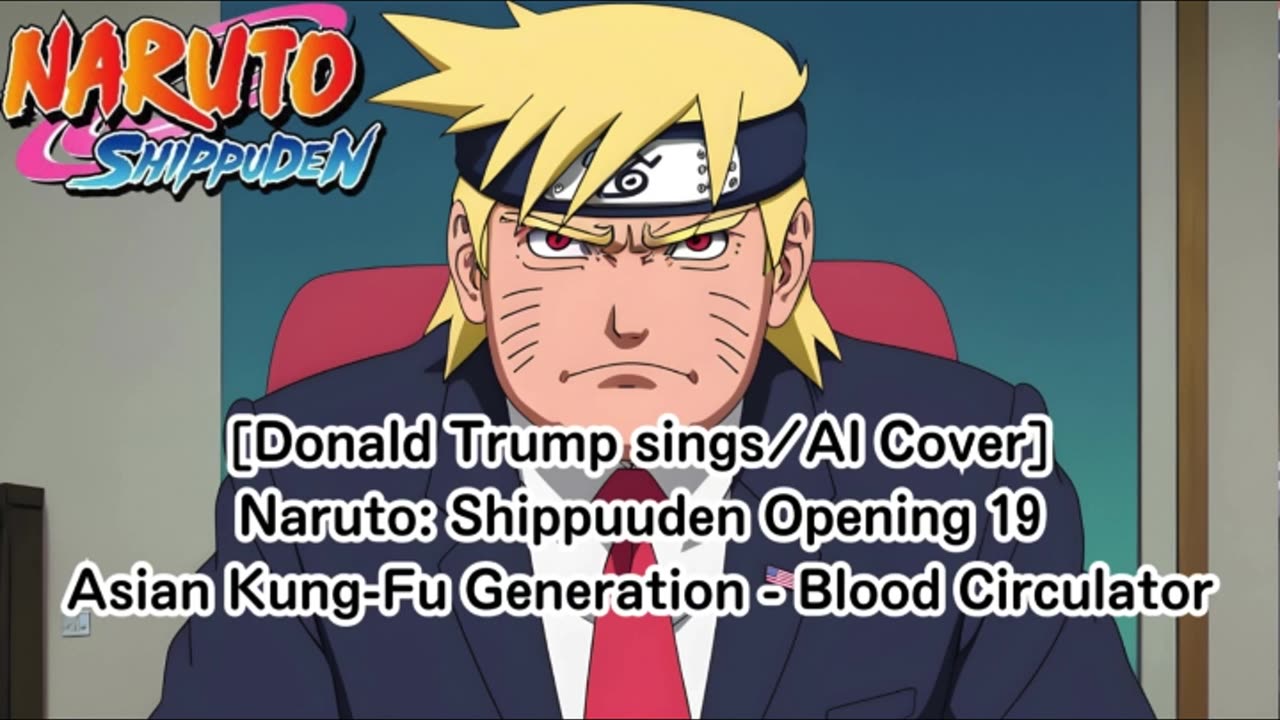[Donald Trump sings/AI Cover] Naruto: Shippuden OP 19 Asian Kung-Fu Generation - Blood Circulator