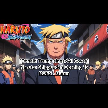 [Donald Trump sings/AI Cover] Naruto: Shippuden Opening 15 DOES - Guren