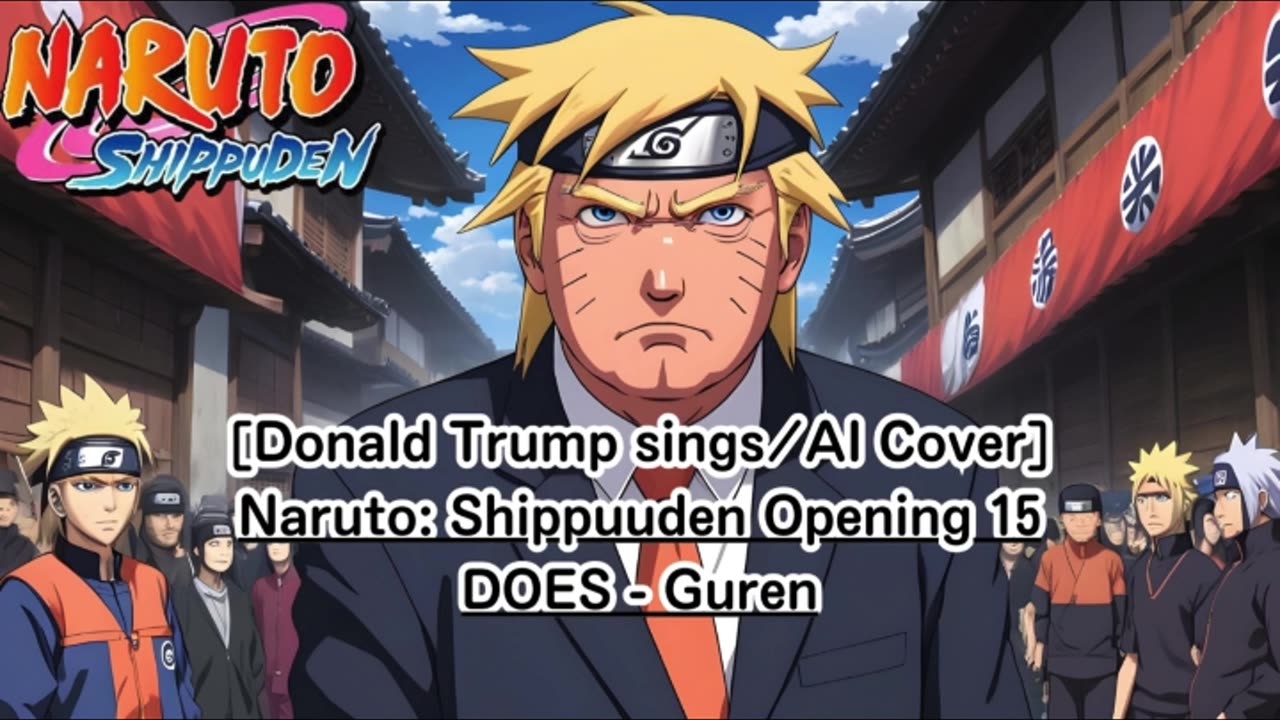 [Donald Trump sings/AI Cover] Naruto: Shippuden Opening 15 DOES - Guren