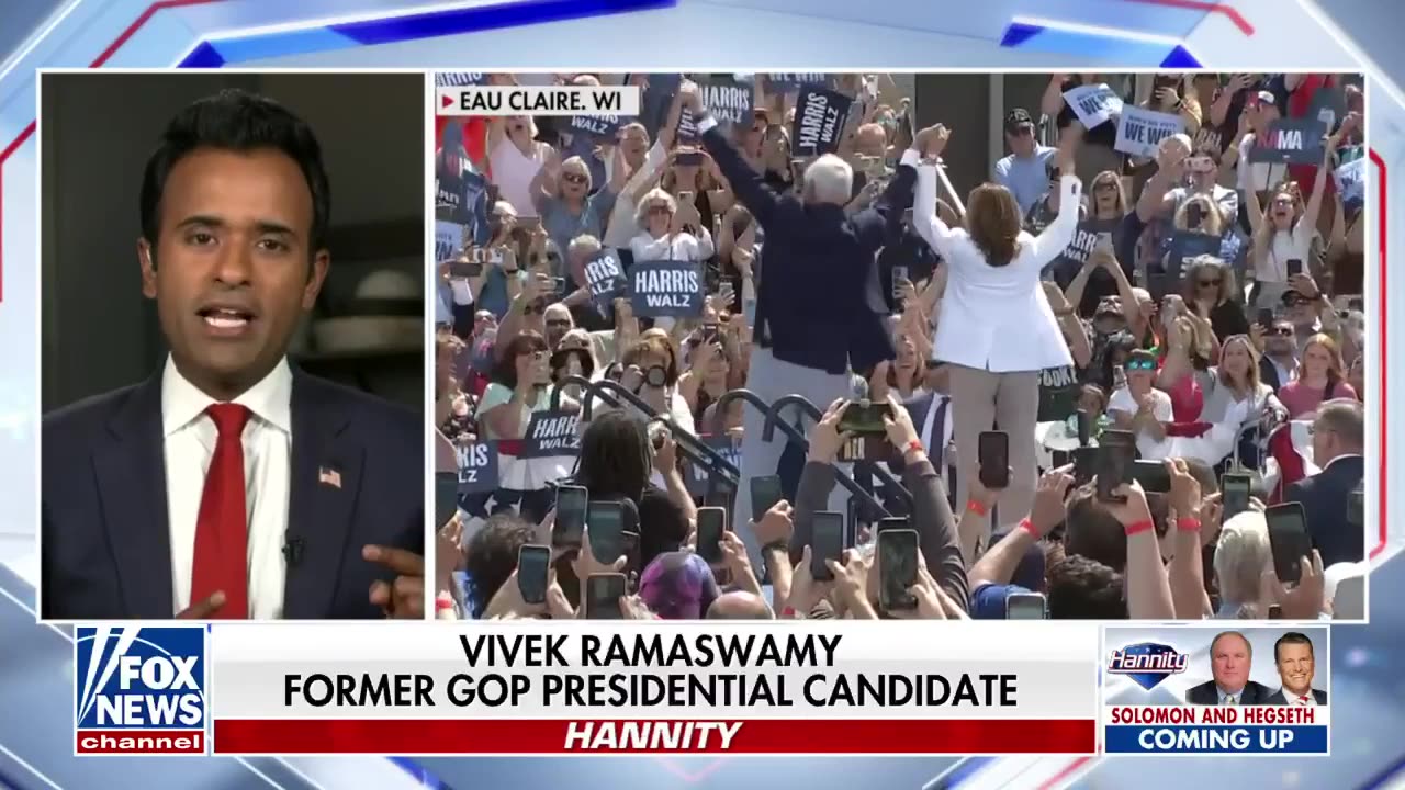 Vivek Ramaswamy: Walz tells us which wing of Kamala's party she bends the knee to