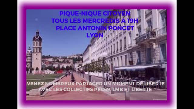 Les Masques Blancs Lyon Ouverture de Manif 8 sept 2021