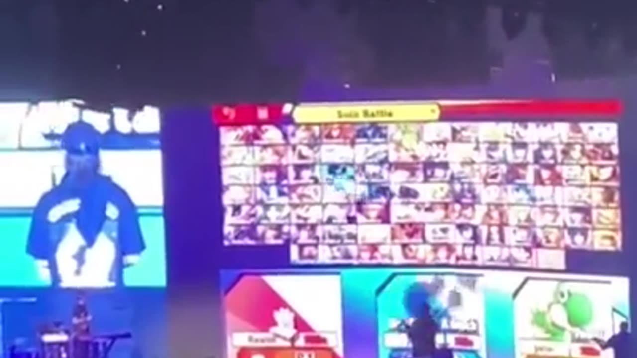 Joji Playing Smash Brothers During Concert Break