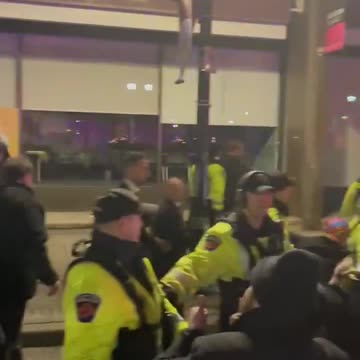 Justin Trudeau being chased down and sworn at by a lynch-mob of his own citizens