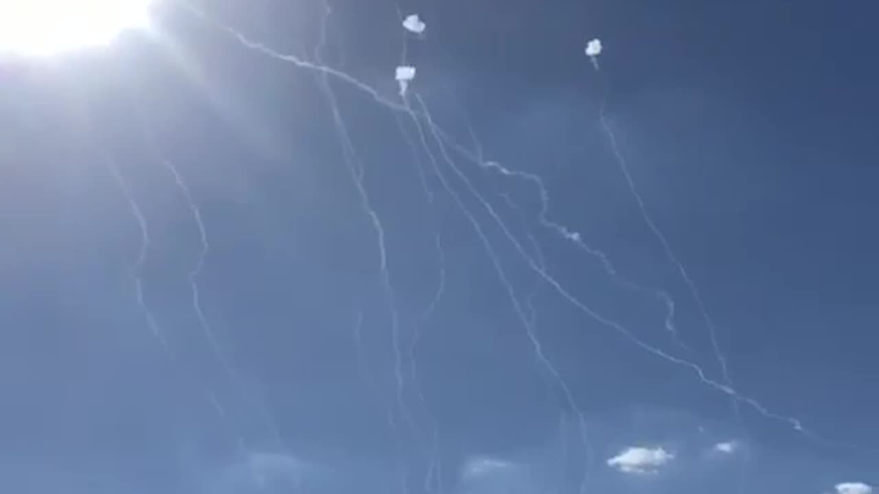 Morning interception of air targets over Israel