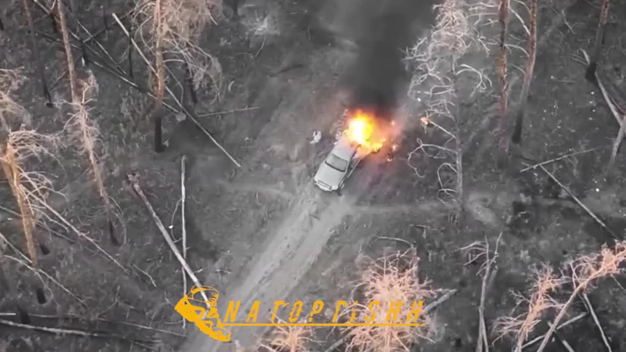 The UAV operator destroyed a pickup truck of the AFU.