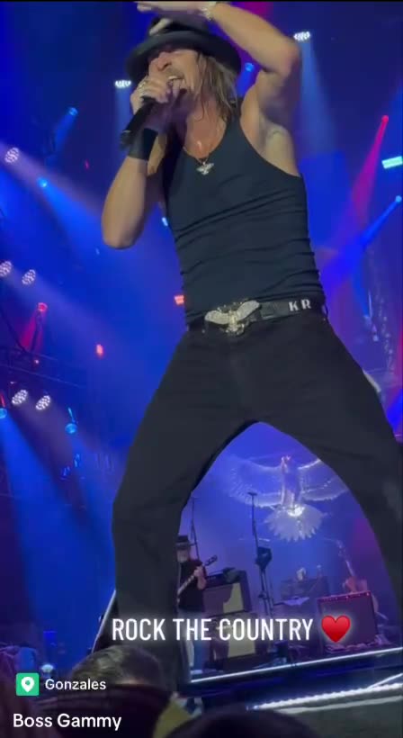 Kid Rock Plays Donald Trump MAGA Clips During Concert