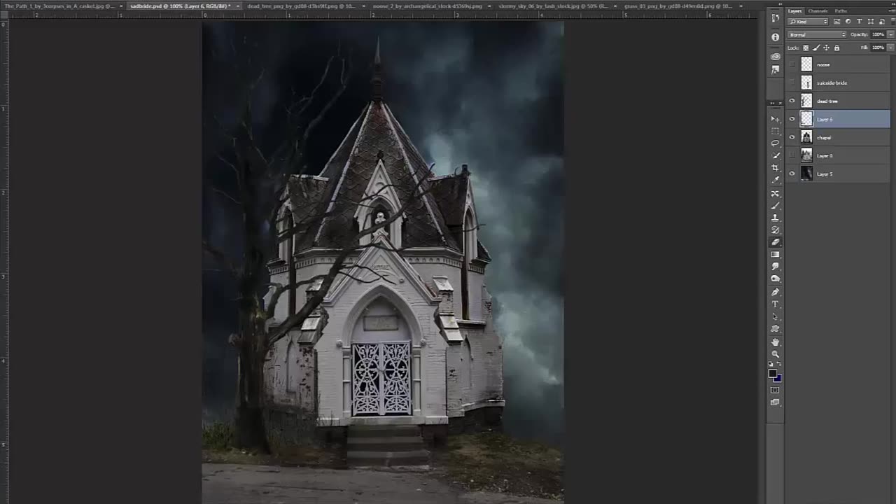 "Dead Girl Comes To Life In This Spooky Photoshop Speed Painting!"