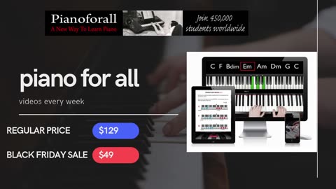 Learn piano in this black friday deal sale 2024 with full course