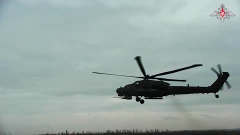 A Mi-28NM helicopter as a part of a joint task force