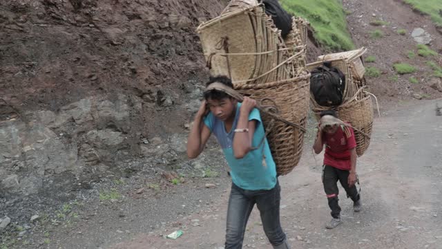 Daily Life in Nepali Mountain Village