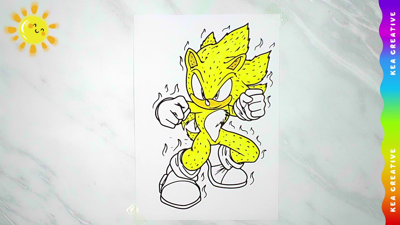 Coloring Super Sonic ! Coloring Pages For Childrens. Enjoy!