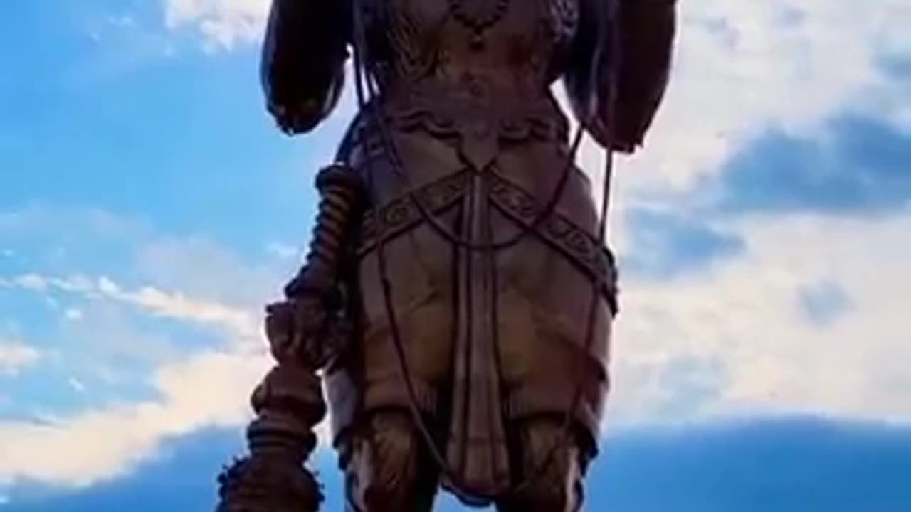 Unveiling of a massive 90-foot monkey statue of Hanuman in Houston, Texas