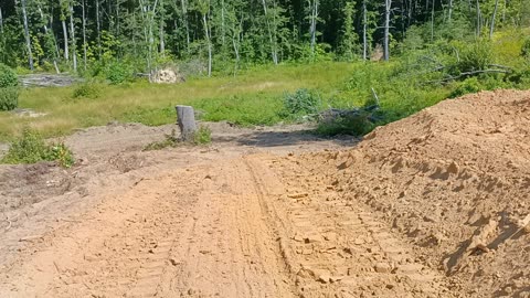 Grading Digging First Floor for Hobbit House