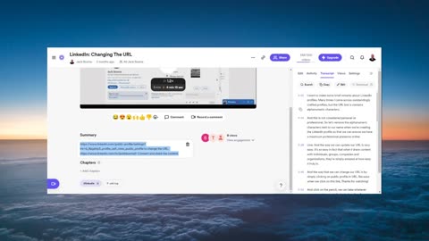 LinkedIn: Changing The URL