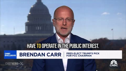 BREAKING: Trump FCC pick Brendan Carr warns TV networks could lose their licenses