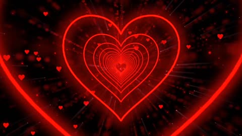 970. Animation Video❤️Red Heart Background