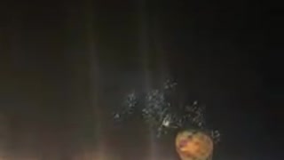 Firework display at balloon festival