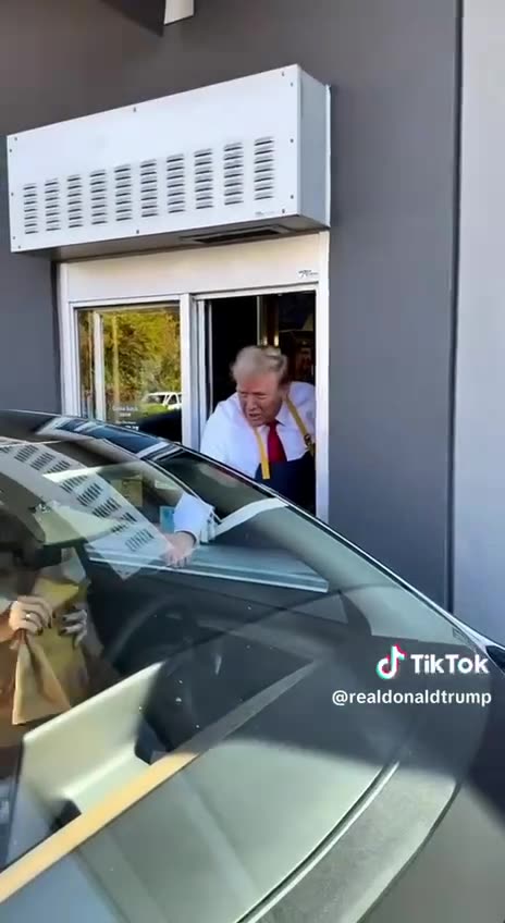 Trump Works a Shift at McDonalds [TikTok]