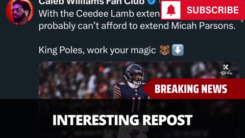 Caleb Williams Has Interesting Repost After CeeDee Lamb Deal