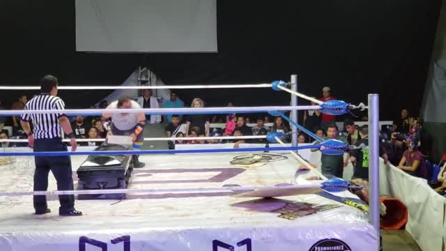 Pro Wrestler Cracks another Wrestler Skull a Cinder Block