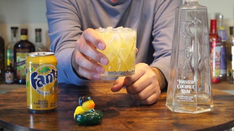 Kula Toasted Coconut Rum & Fanta Pineapple Soda