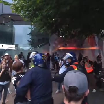 White Native Born kids are being dragged into police vans in Plymouth