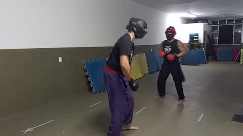 Treino kung-fu.