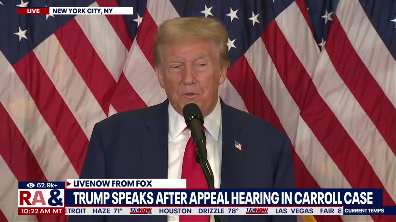 FULL REMARKS_ Trump speaks after hearing to appeal verdict in Carroll case