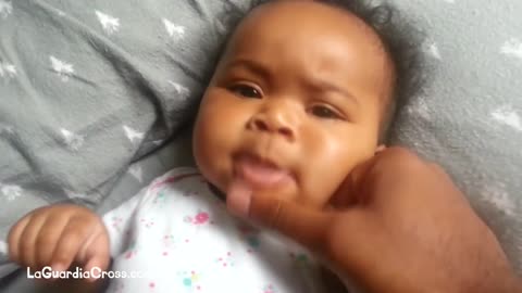 Cute Baby Is Beat Boxing