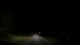 Night driving GoPro speedlapse