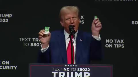 Trump describes inflation using Tic Tacs