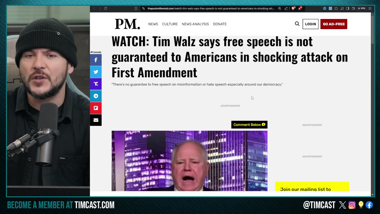 Civil War Journalist Warns ITS COMING SOON, Tim Walz Accused Of Chinese Communist Connections