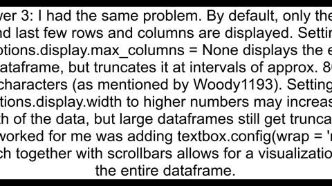 Don39t truncate columns output