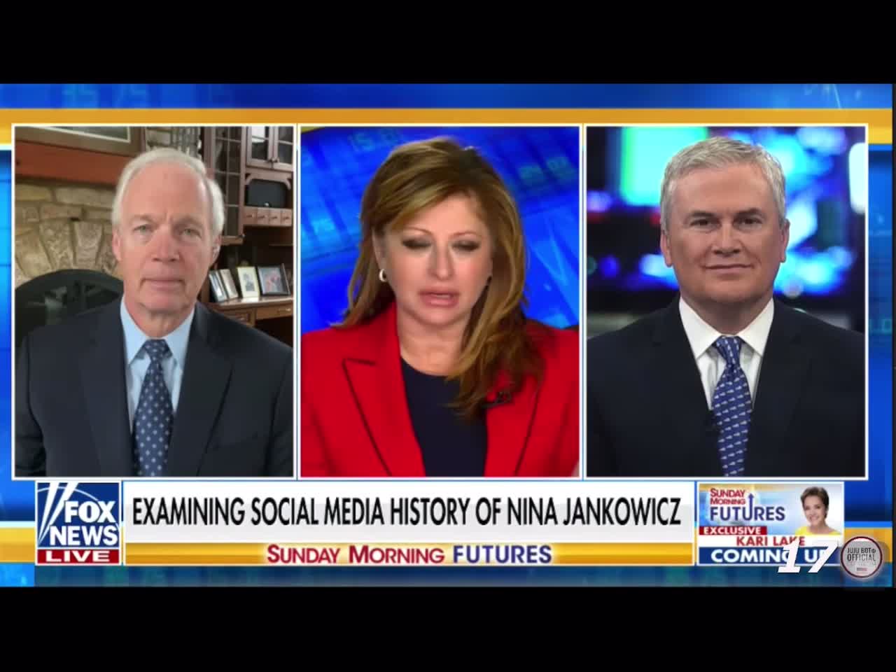 Senator Ron Johnson says Joe Biden‘s “Ministry of truth“ is unconstitutional.