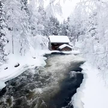 Beautiful snow in Finland