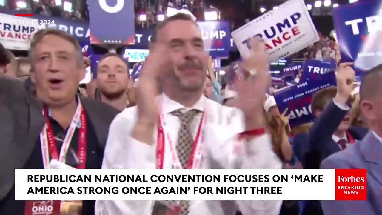 Usha Vance Delivers Remarks About Husband JD During The RNC
