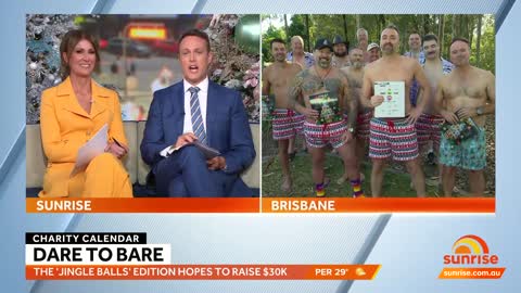 The Queensland blokes who have stripped off for the 2023 Jingle Balls calendar | Sunrise