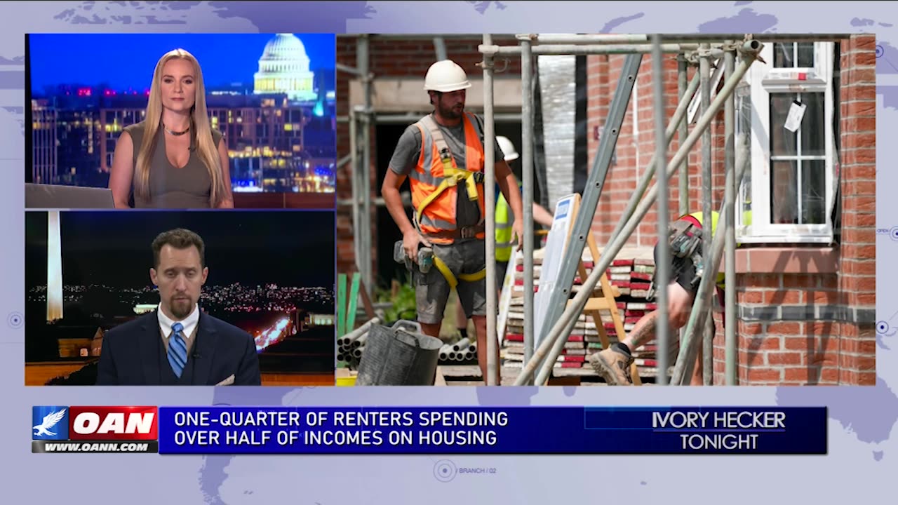 Ivory Hecker Tonight - Renters Spending Over Half Of Income On Housing - W/ EJ Antoni, 9/25/24