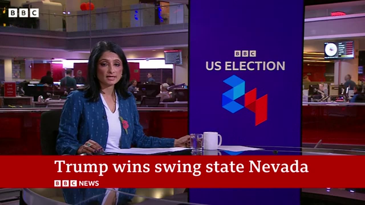 Donald Trump Projected to Win Nevada & Appoints Chief of Staff | BBC News