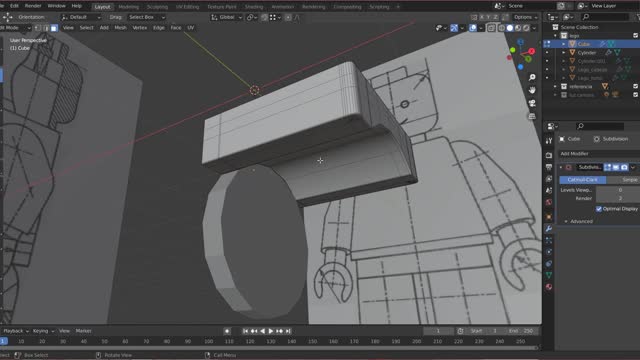 Blender Modelado_Lego 04 cont