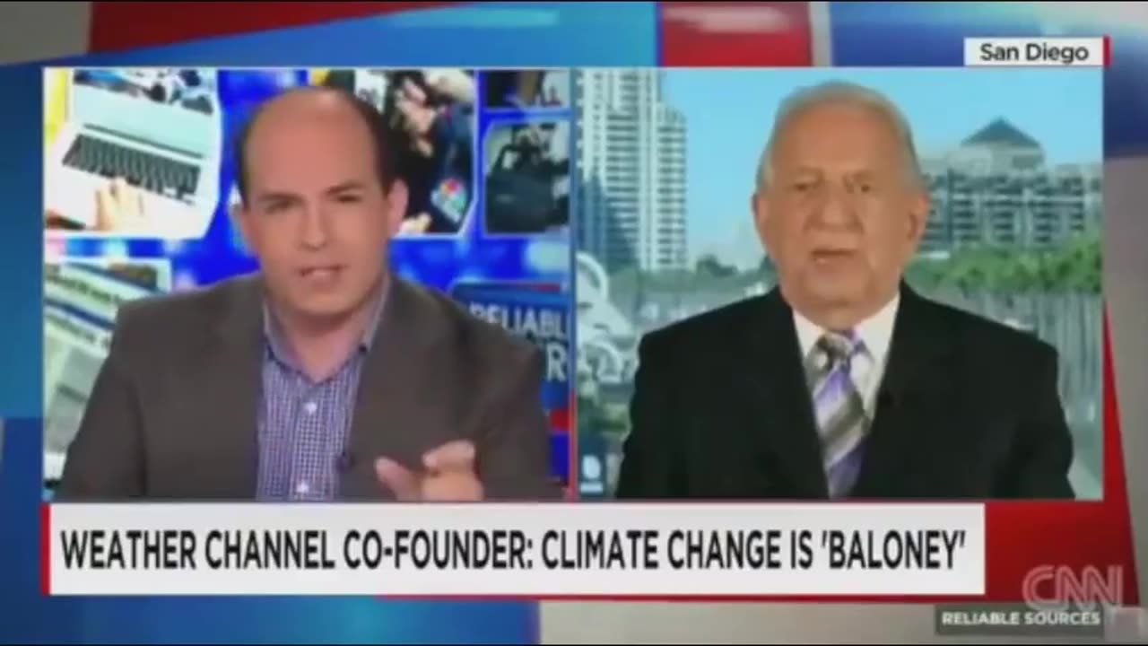 John Coleman of the Weather Channel schools CNN Moron about Climate Change BS