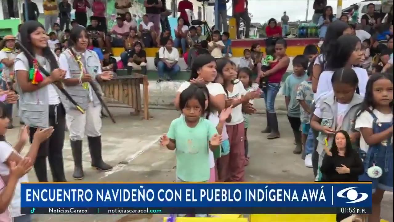 Encuentros Navideños con el pueblo indígena awá: sonrisas que motivan