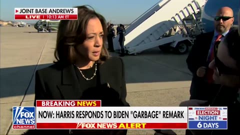 Kamala admits she spoke to Biden AFTER the garbage comment was made