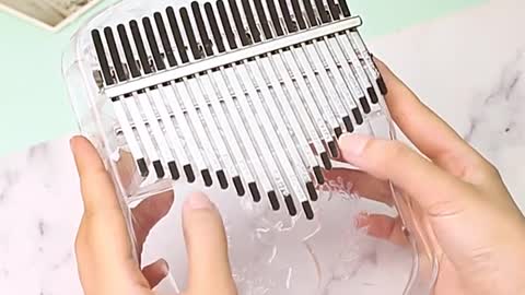 Crystal Transparent Kalimba Thumb Piano