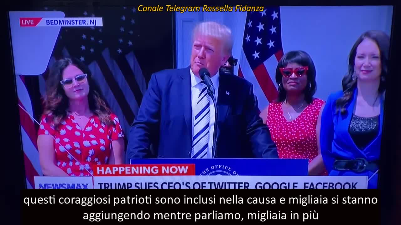 TRUMP ha deciso di depositare causa contro Facebook, Twitter e Youtube!!!π₯π₯π₯ πΈπΏ