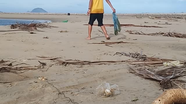 My son goes to the beach every time.